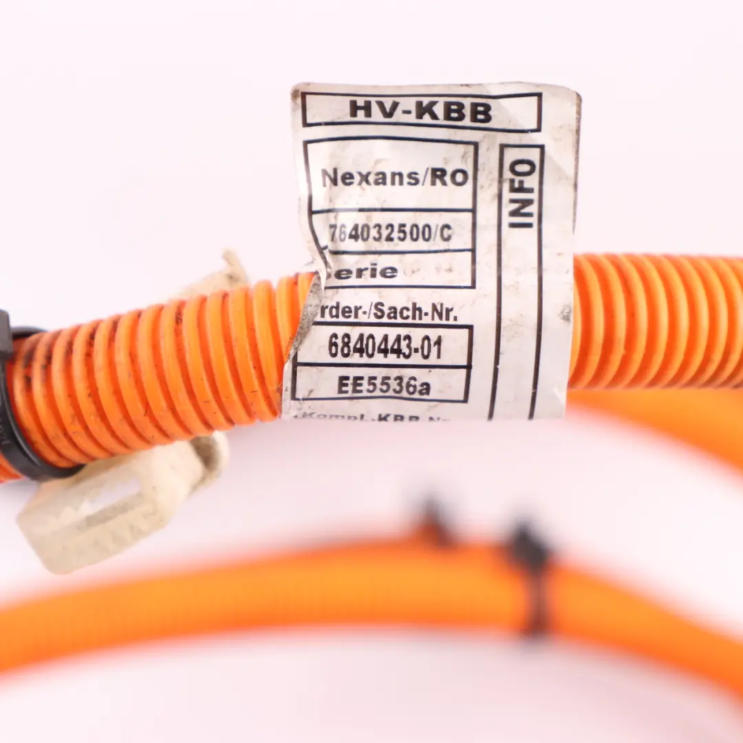 94Ah Electric High Voltage Battery Cable Wiring Harness to BMW i3 I01 with Part number 6840443 BMW i3 I01 94Ah Electric High Voltage Battery Cable Wiring Harness - SKU 6840443 - Part number 6840443