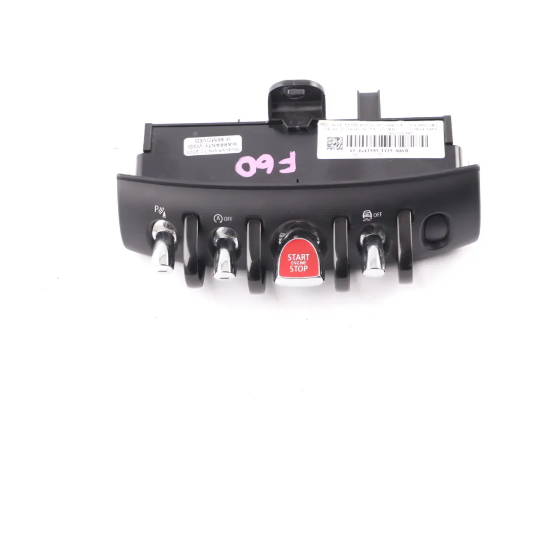 Switch Unit Centre Console Start Stop Button Panel to Mini Countryman F60 with Part number 6841575 Mini Countryman F60 Switch Unit Centre Console Start Stop Button Panel - SKU 6841575 - Part number 6841575