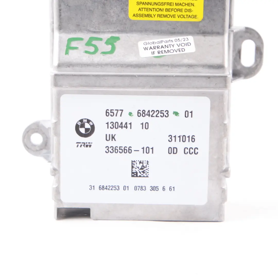 Front Air Module Control Unit ECU to BMW F48 F45 Mini F55 with Part number 6842253 BMW F48 F45 Mini F55 Front Air Module Control Unit ECU - SKU 6842253 - Part number 6842253