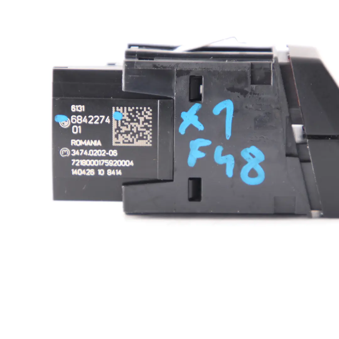 BMW X1 F48 F45 X5 F15 Hazard Switch Dashboard Warning Light Button - SKU 6842274 - Part number 6842274