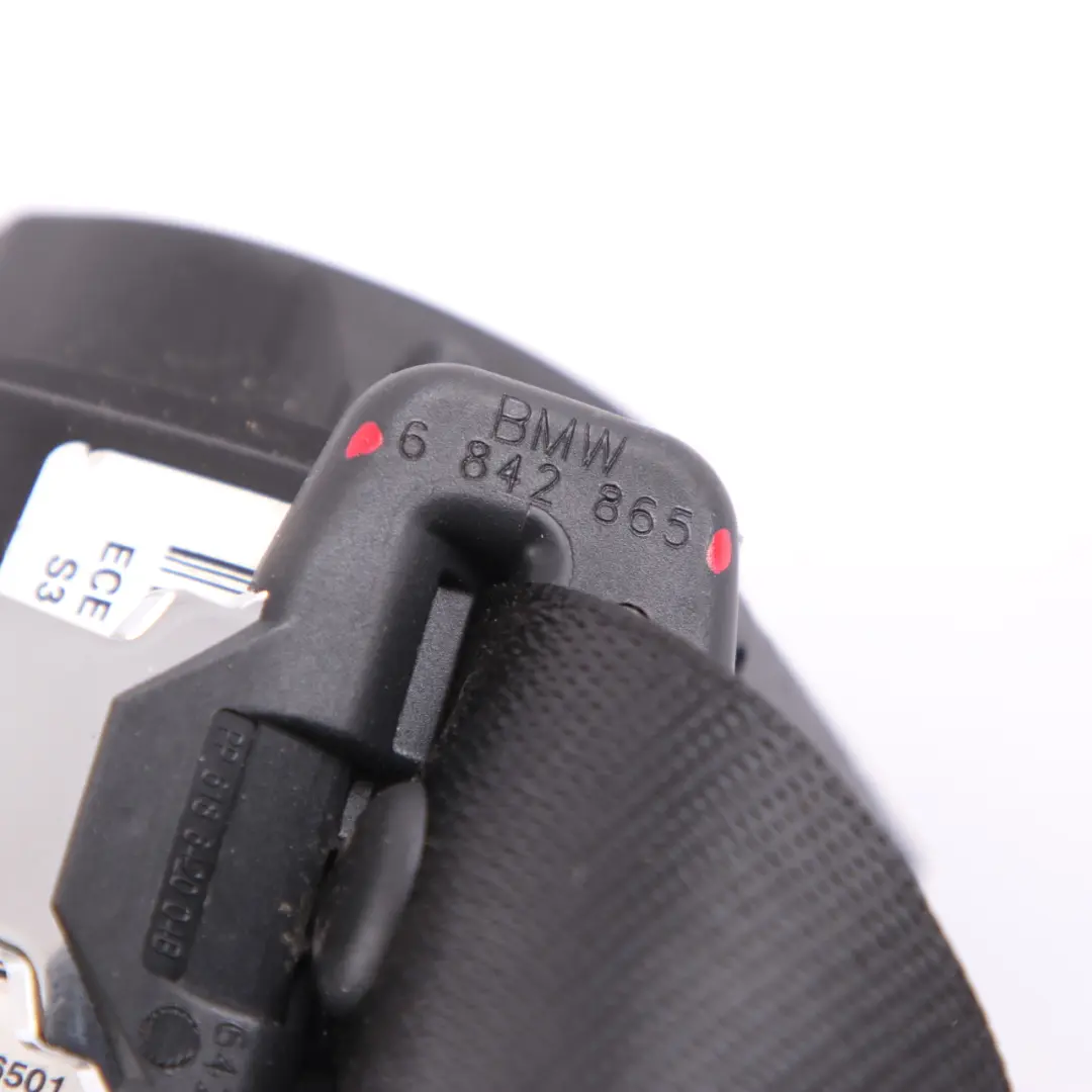 BMW F22 F87 M2 Cinturón de seguridad superior izquierdo derecho Negro - SKU 6842865 - Número de pieza 6842865