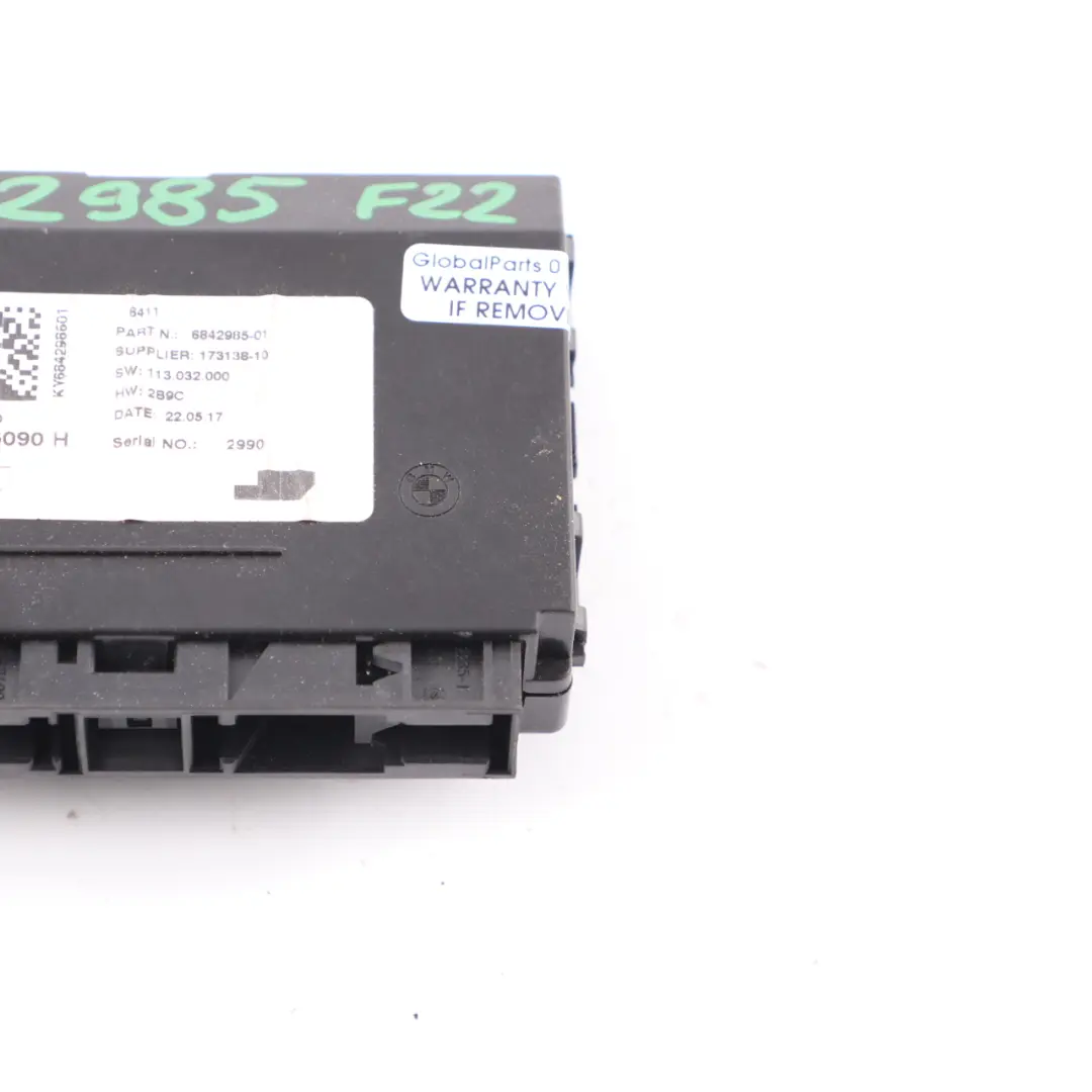 BMW F20 F30 Mini F55 F56 Air Conditioning Climate Control Unit Module - SKU 6842985 - Part number 6842985