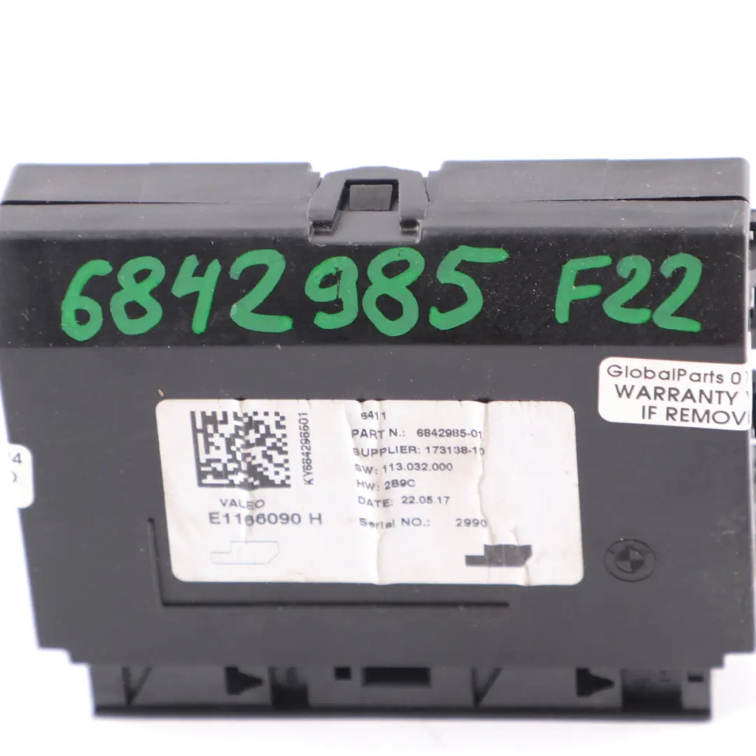 BMW F20 F30 Mini F55 F56 Climatisation Module Contrôle Climatisation - SKU 6842985 - Numéro de pièce 6842985