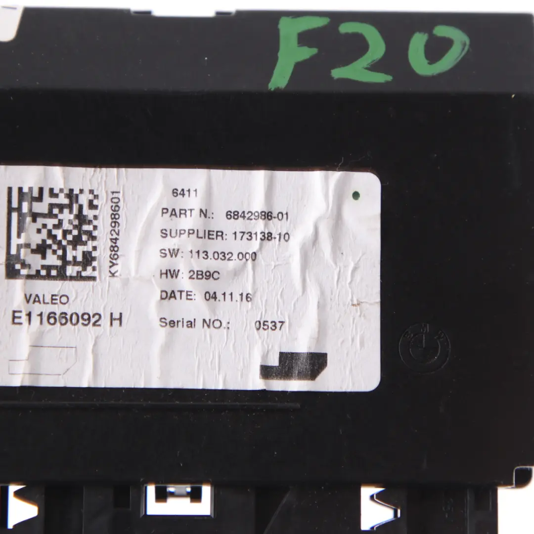 BMW F20 F30 F31 Mini F55 F56 F60 Control Unit Air Conditioning Module - SKU 6842986 - Part number 6842986