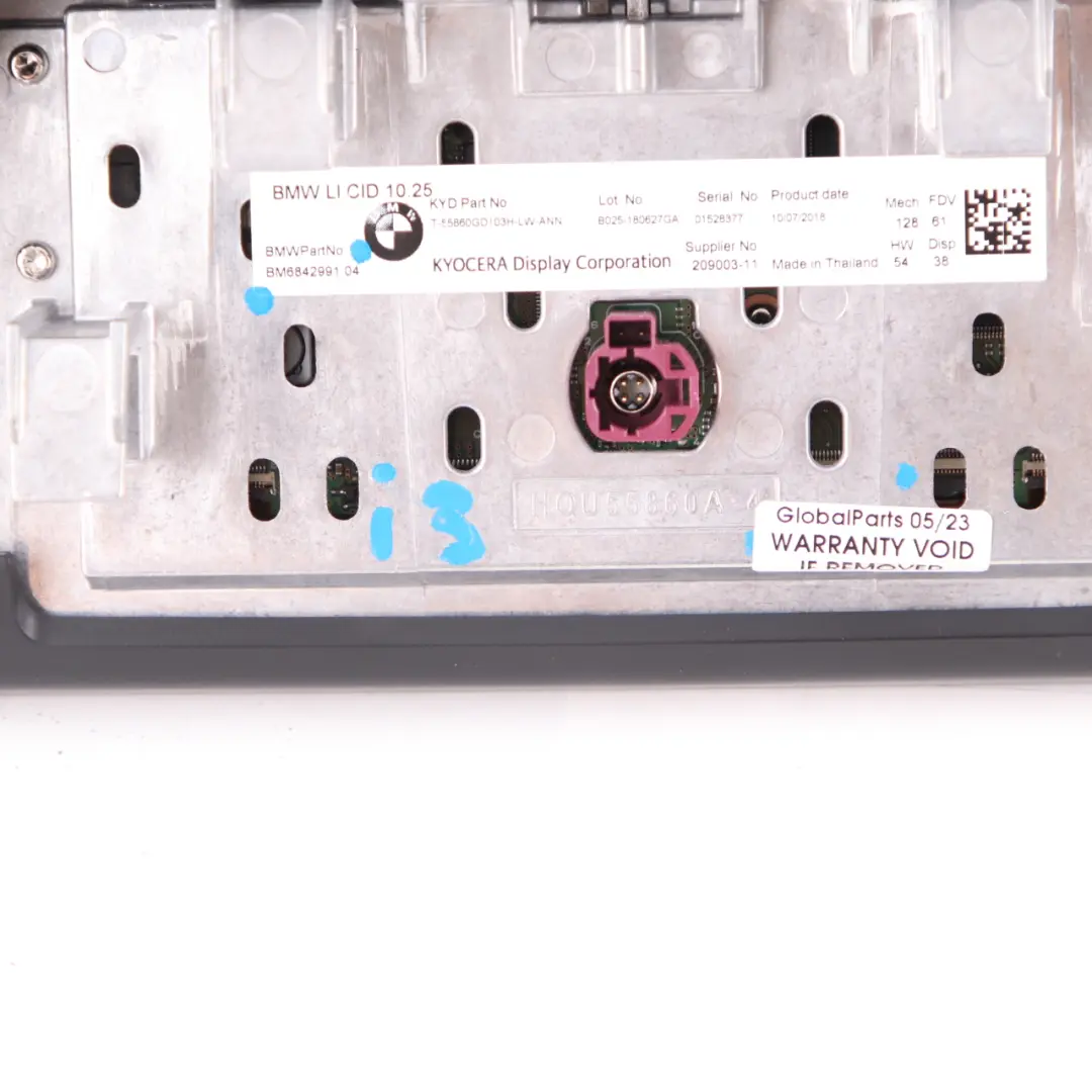 BMW i3 I01 Dashboard Central Information Display Screen Sat Nav 10,25" - SKU 6842991 - Part number 6842991