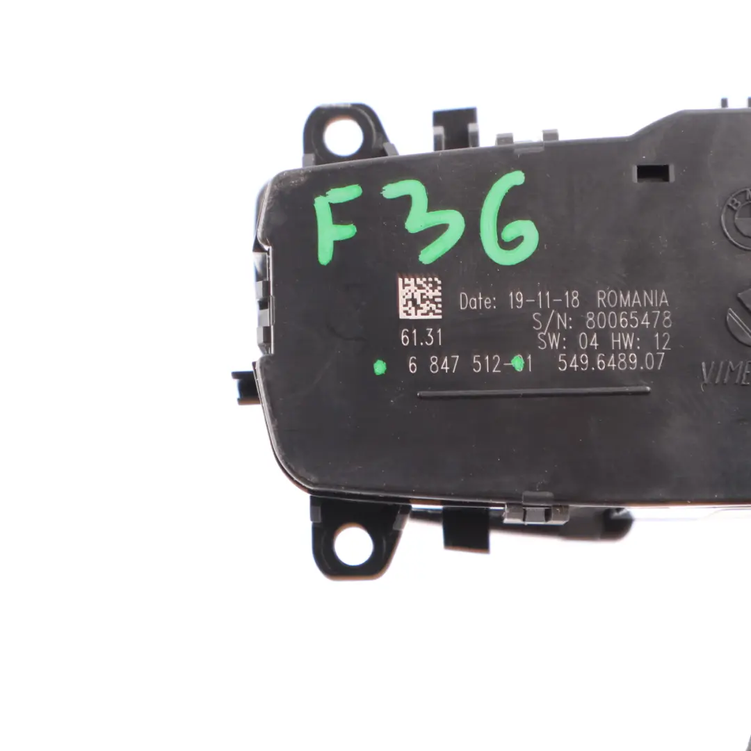 BMW F20 F21 F30 F31 F32 Interruptor Faros Control Panel Antiniebla Luz - SKU 6847512 - Número de pieza 6847512