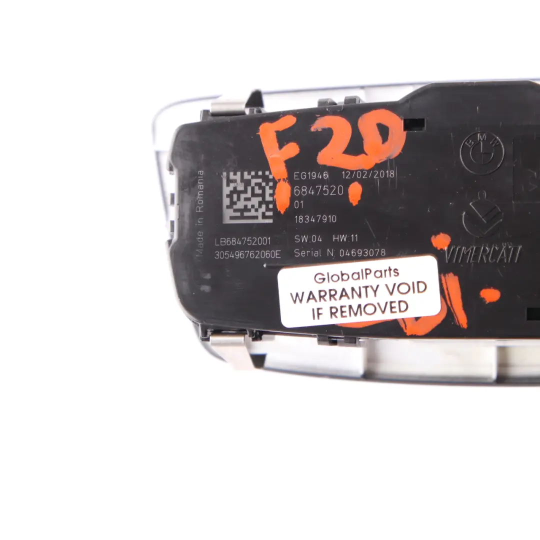 Interruttore Luce Unità Di Controllo Elemento Faro per BMW F20 F21 F22 LCI con numero di parte 6847520 BMW F20 F21 F22 LCI Interruttore Luce Unità Di Controllo Elemento Faro - SKU 6847520 - Numero di parte 6847520