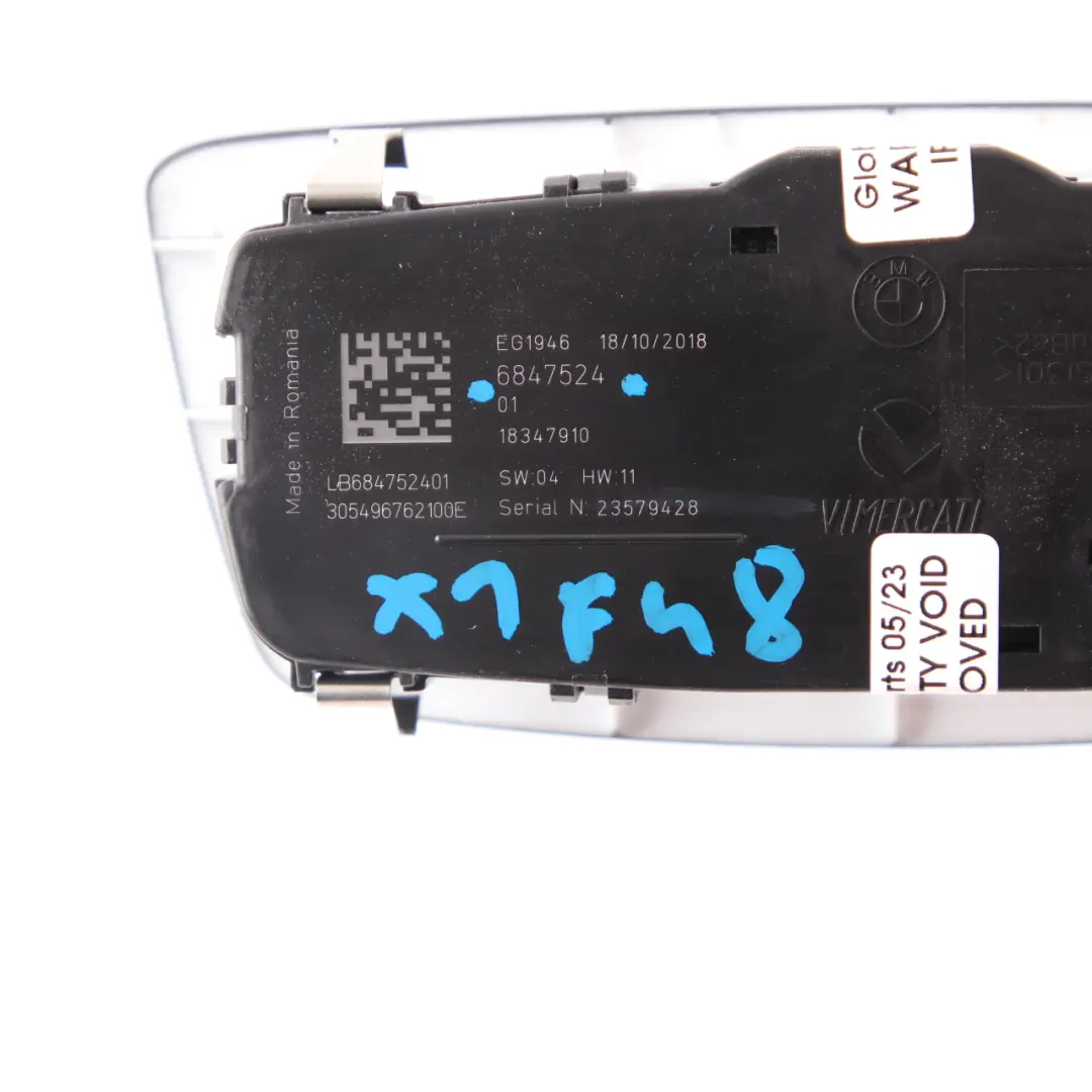 BMW F20 F21 LCI X1 F48 Light Switch Headlight Control Button Panel - SKU 6847524 - Part number 6847524
