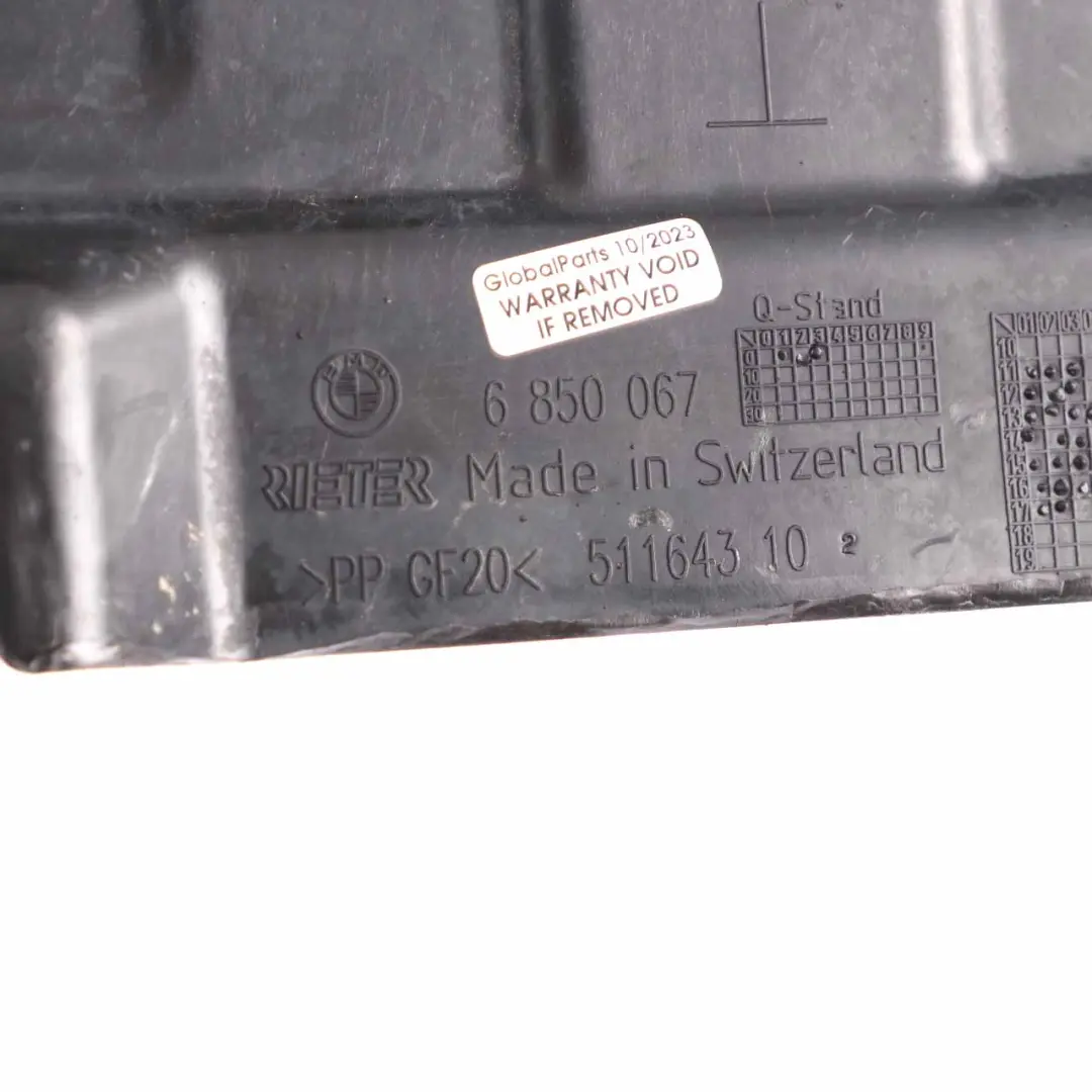 Underfloor Under Body Cover Panel Shield Front Axle to BMW F20 F21 F30 F31 with Part number 6850067 BMW F20 F21 F30 F31 Underfloor Under Body Cover Panel Shield Front Axle - SKU 6850067-1 - Part number 6850067