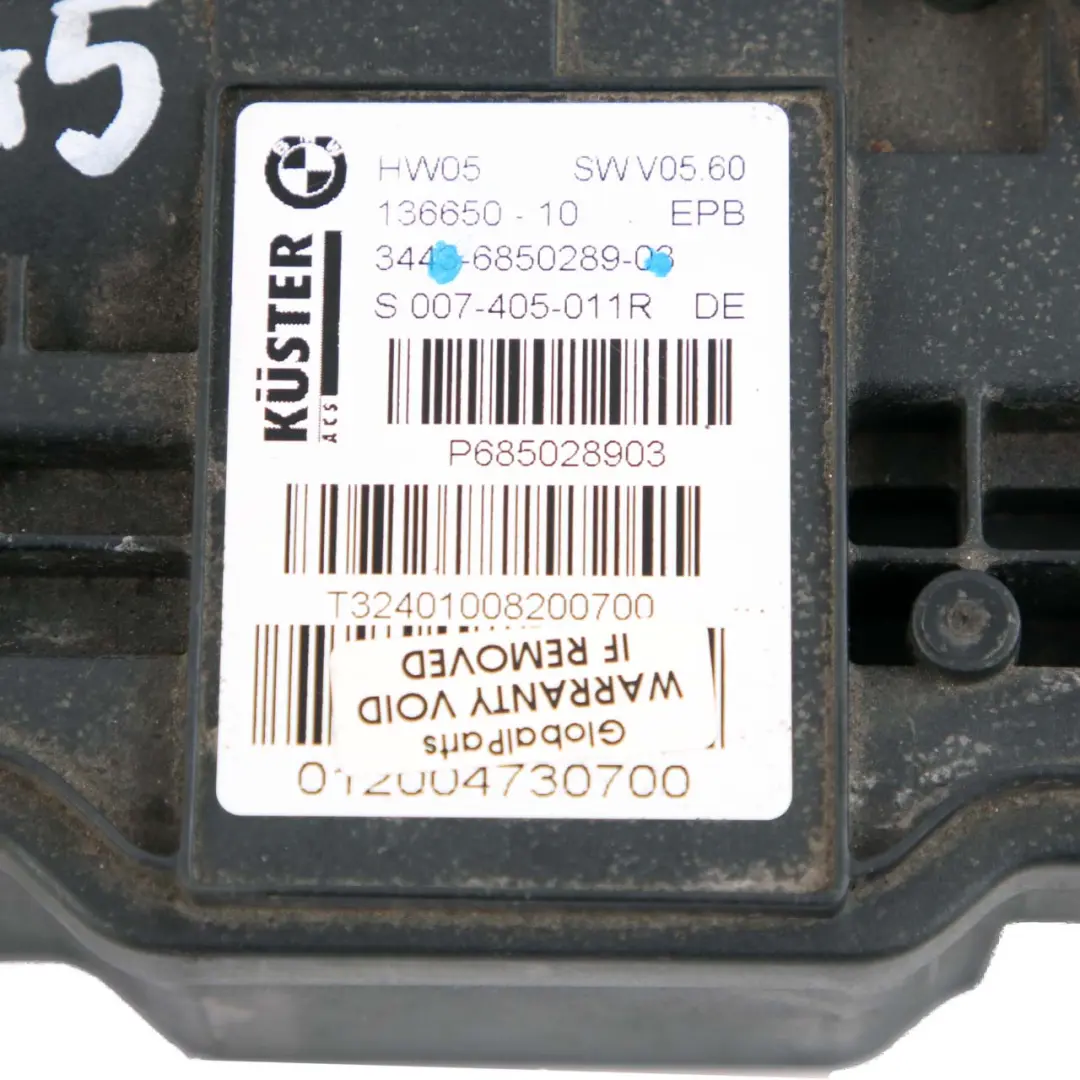  Handbrake Actuator BMW X5 E70 X6 E71 Parking Brake Motor Control - SKU 6850289 - Part number 6850289