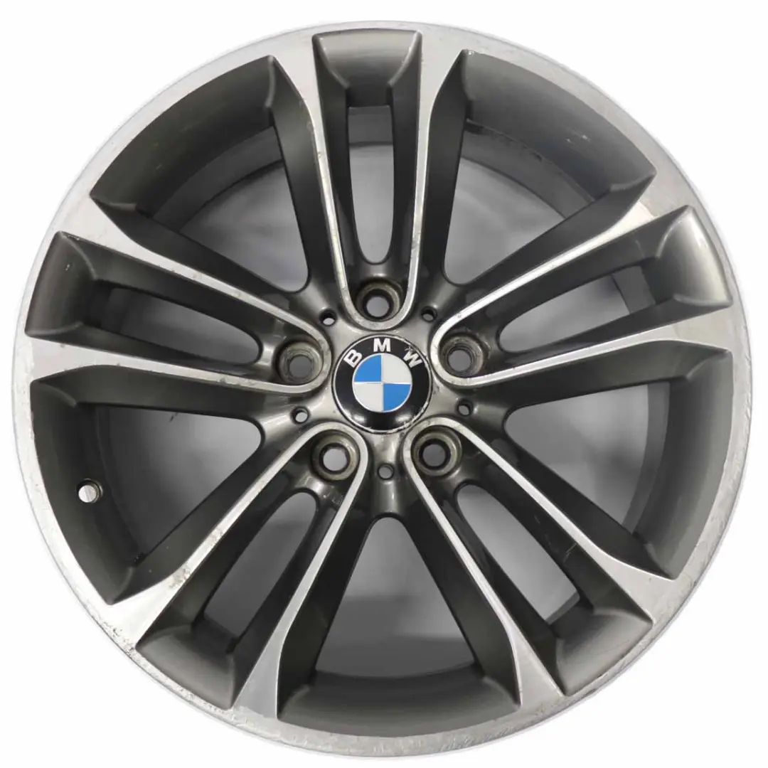 Rim BMW X1 E84 Alloy Ferricgrey 18" Double Spoke 421 8J ET:30 to Wheel with Part number 6850293 Wheel Rim BMW X1 E84 Alloy Ferricgrey 18" Double Spoke 421 8J ET:30 - SKU 6850293-2 - Part number 6850293