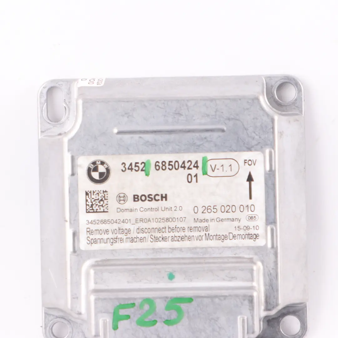 ICM Modulo Aria Unità Di Controllo SRS ECU per BMW X3 F25 con numero di parte 6853992 BMW X3 F25 ICM Modulo Aria Unità Di Controllo SRS ECU - SKU 6850424 - Numero di parte 6853992