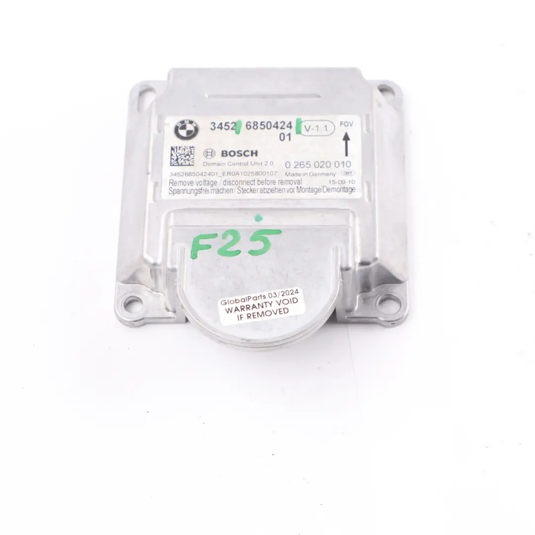 BMW X3 F25 ICM Modulo Aria Unità Di Controllo SRS ECU - SKU 6850424 - Numero di parte 6853992