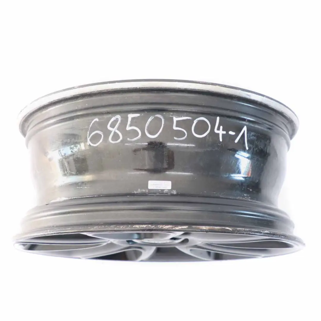 Cerchio in lega nero 17" ET:48 7J sabbiato tornito 132 per Mini Cooper R55 R56 R57 con numero di parte 6850504 Mini Cooper R55 R56 R57 Cerchio in lega nero 17" ET:48 7J sabbiato tornito 132 - SKU 6850504-1 - Numero di parte 6850504