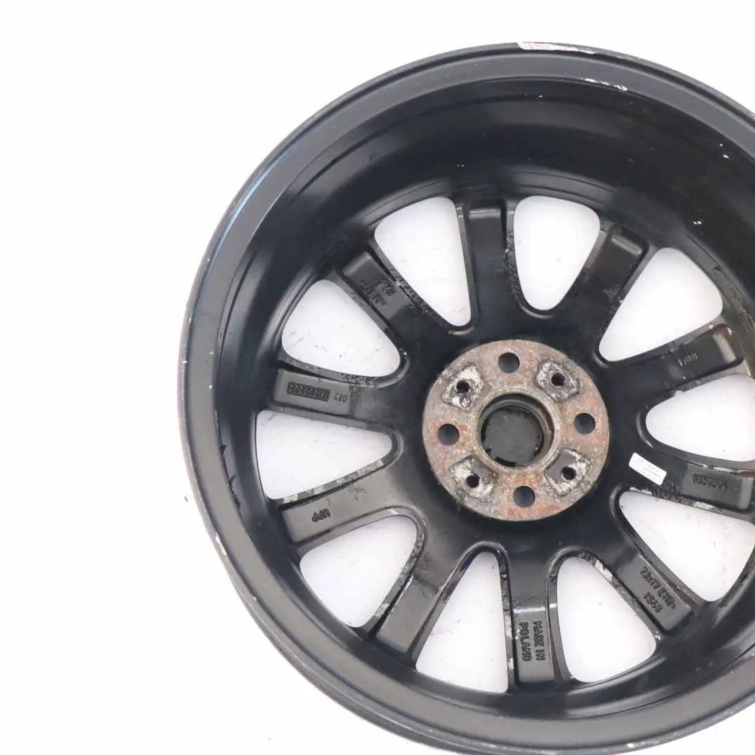 Cerchio in lega nero 17" ET:48 7J sabbiato tornito 132 per Mini Cooper R55 R56 R57 con numero di parte 6850504 Mini Cooper R55 R56 R57 Cerchio in lega nero 17" ET:48 7J sabbiato tornito 132 - SKU 6850504-1 - Numero di parte 6850504