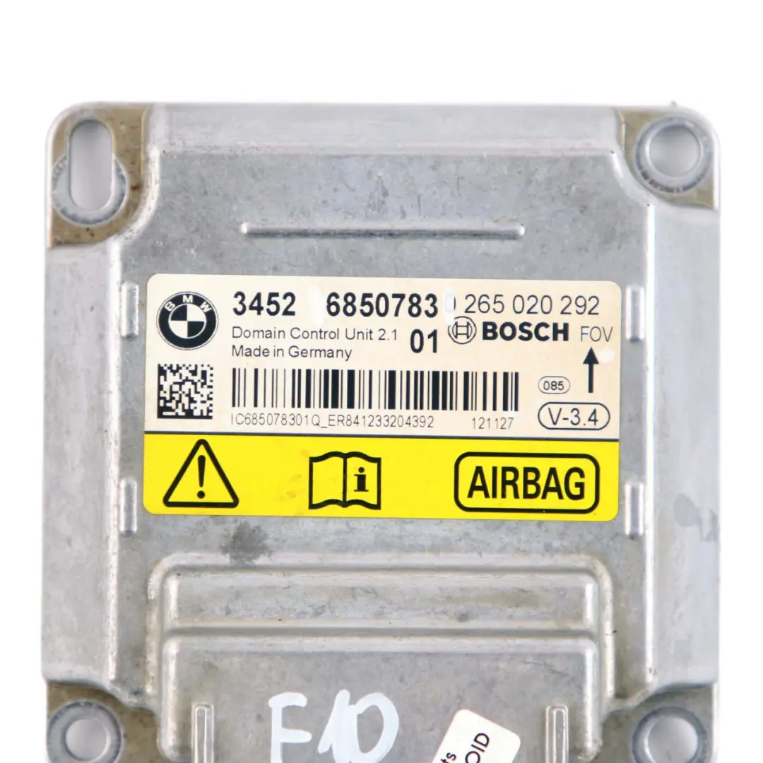 BMW F01 F02 LCI F06 F10 F11 F13 ECU ICM Control Unit Air Module - SKU 6850783 - Part number 6857314