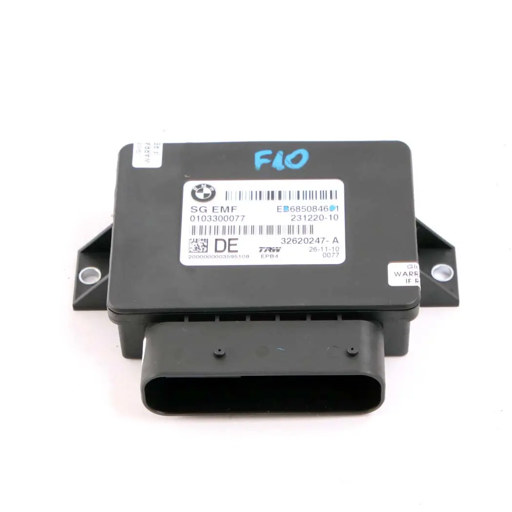 Module de Commande Electrique du Frein Stationnement EMF pour BMW F10 F11 F12 à propos du numéro de pièce 6850846 BMW F10 F11 F12 Module de Commande Electrique du Frein Stationnement EMF - SKU 6850846 - Numéro de pièce 6850846