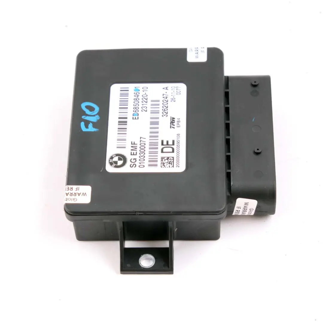 Unit? Freno Stazionamento Modulo Controllo Elettrico Emf per BMW F10 F11 F12 con numero di parte 6850846 BMW F10 F11 F12 Unit? Freno Stazionamento Modulo Controllo Elettrico Emf - SKU 6850846 - Numero di parte 6850846