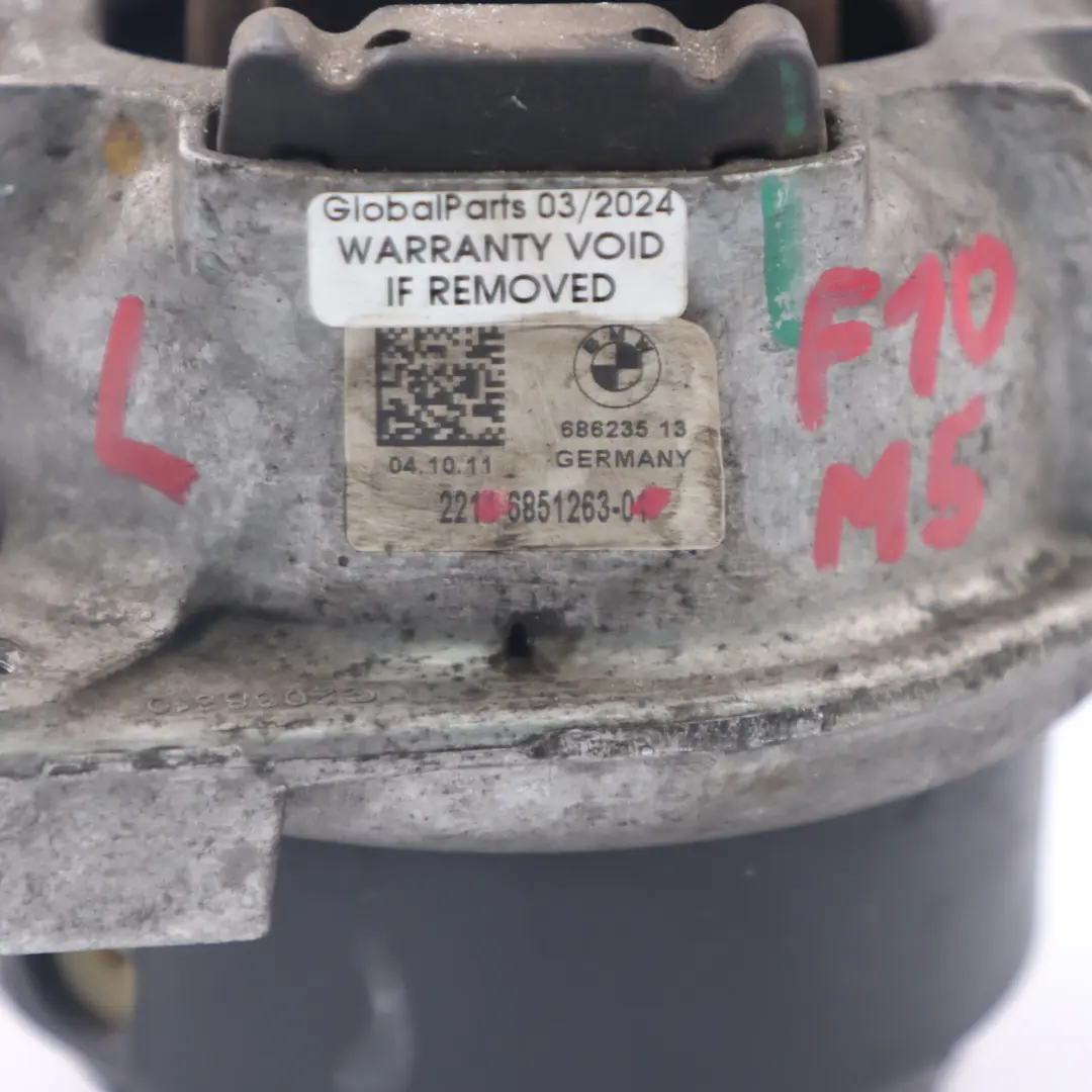 BMW F10 LCI F12 550i 650i N63N M5 M6 S63 Poduszka Silnika Lewa - SKU 6851263 - Numer Części 6851263