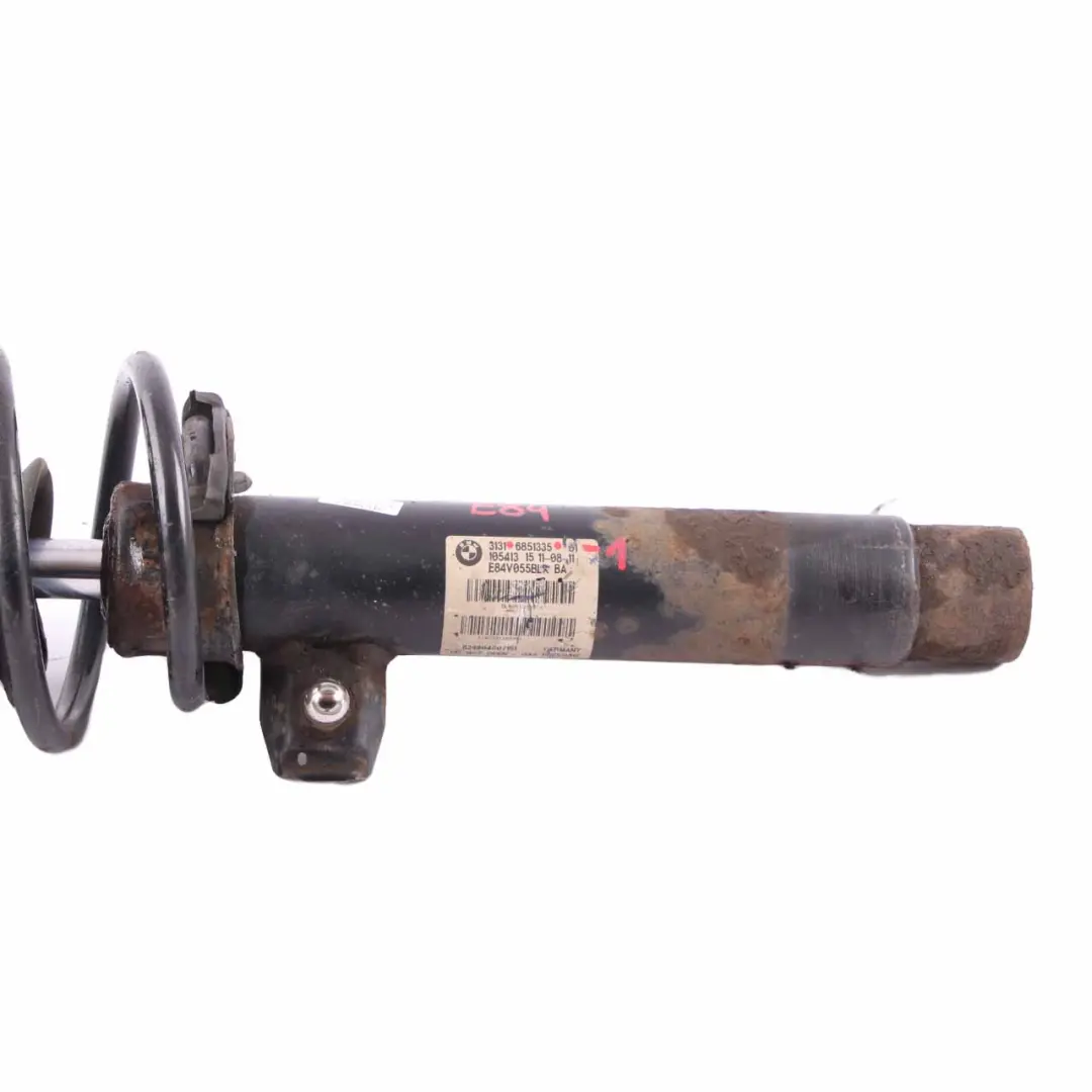 Strut BMW X1 E84 xDrive Front Left N/S Suspension Shock Absorber to Spring with Part number 6851335 Spring Strut BMW X1 E84 xDrive Front Left N/S Suspension Shock Absorber - SKU 6851335-1 - Part number 6851335
