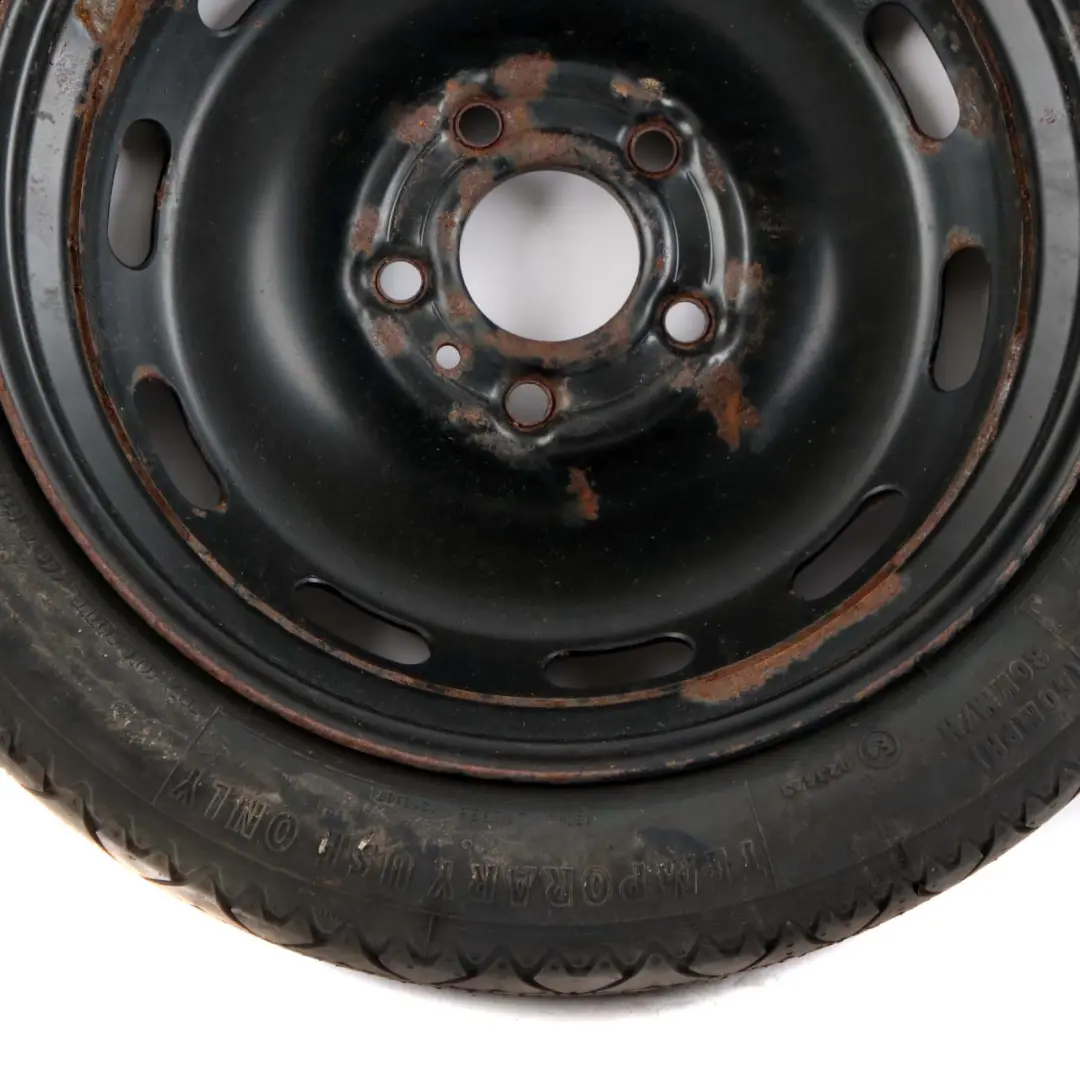  Roue de secours Mini F55 F56 Compact Acier noir 115/70 R15 3,5J ET:28 - SKU 6851506 - Numéro de pièce 6851506