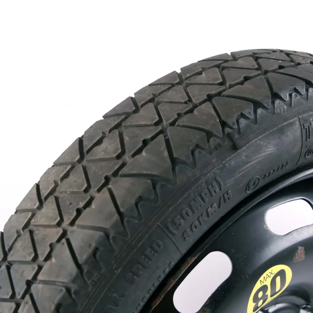  Roue de secours Mini F55 F56 Compact Acier noir 115/70 R15 3,5J ET:28 - SKU 6851506 - Numéro de pièce 6851506