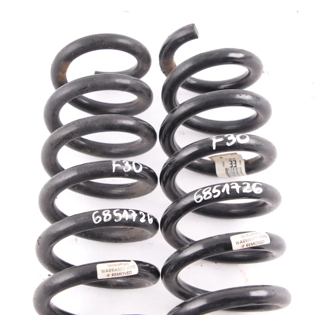  Coil Spring BMW F30 Rear Axle Suspension Left Right N/O/S Spring Set EE - SKU 6851726 - Part number 6851726