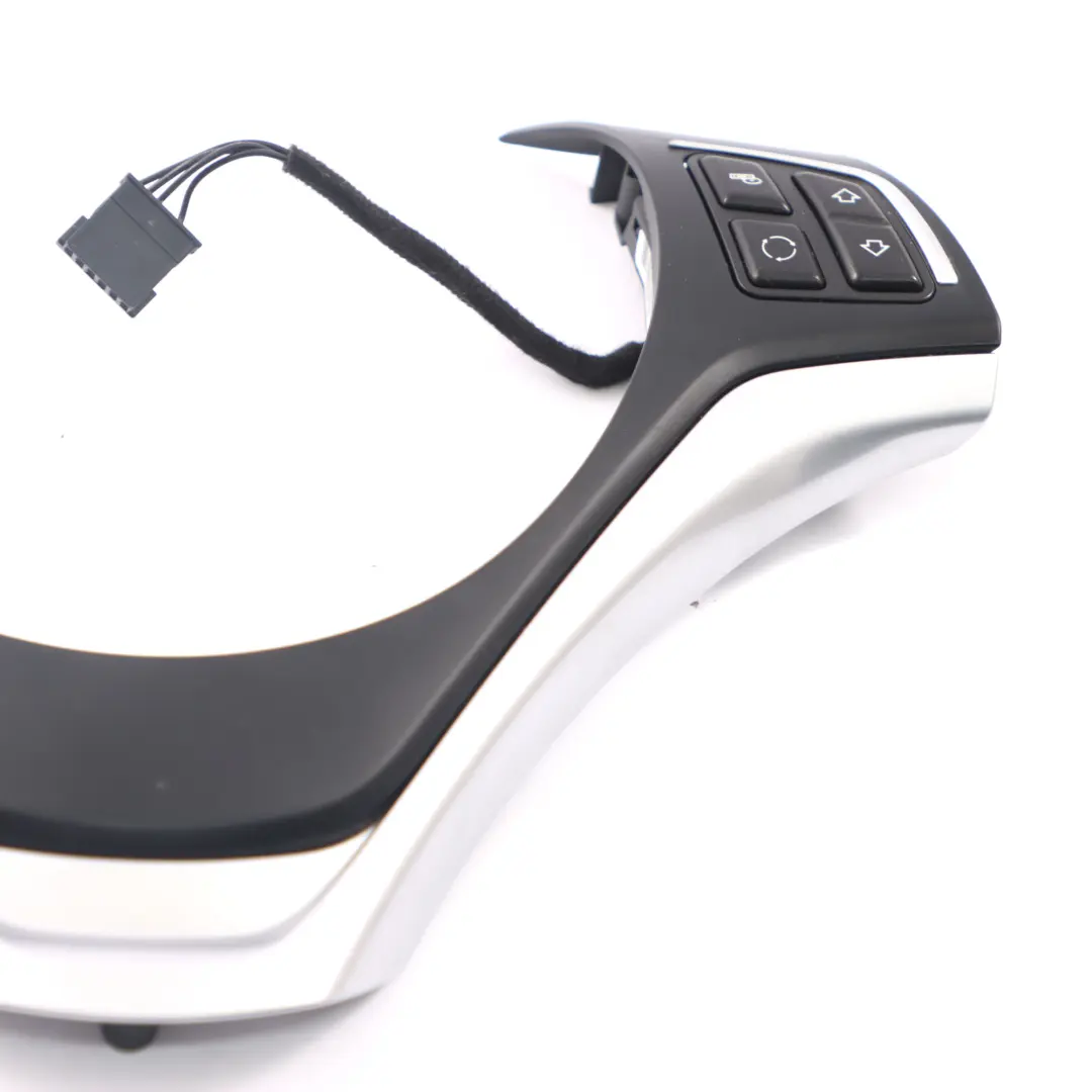 BMW E82 E84 E88 Trim Interruttore Multifunzione Volante Nero Cromo Pearlglos - SKU 6853142-1 - Numero di parte 6853142