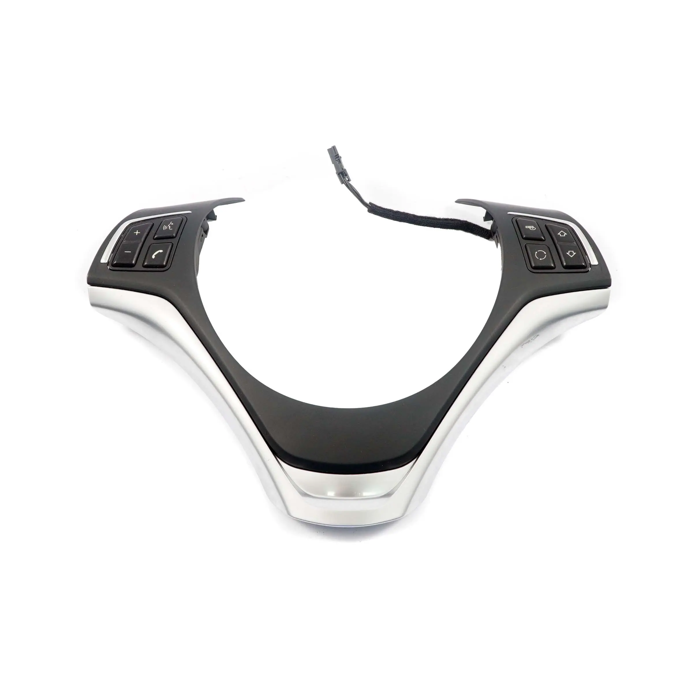 Embellecedor Multifuncion BMW E82 E84 Interruptor Volante Cromo Negro Pearlglos