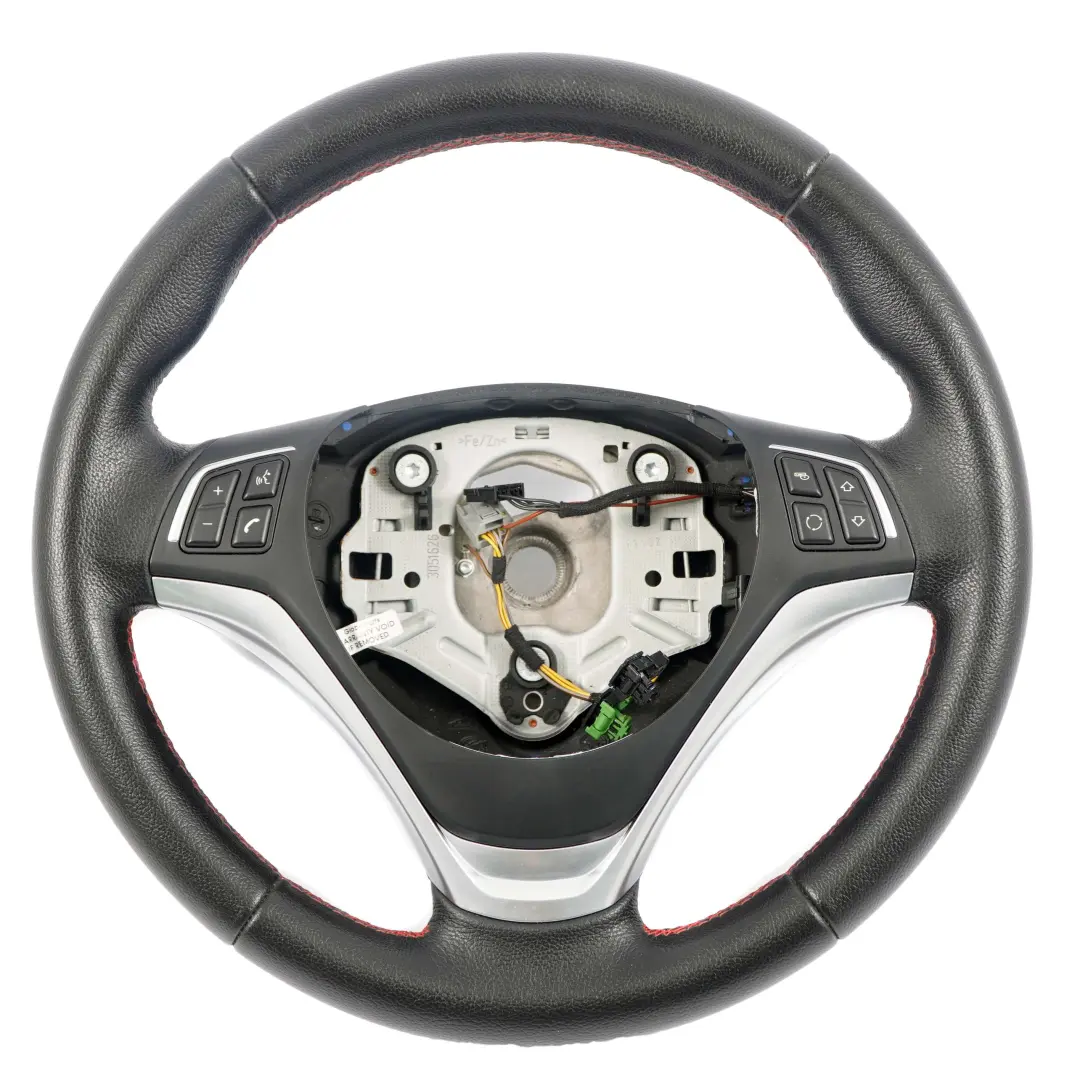 BMW X1 E84 Sport Steering Wheel Black Leather Red Threads Multifunction 6853135 - SKU 6853146-1 - Part number 6853146
