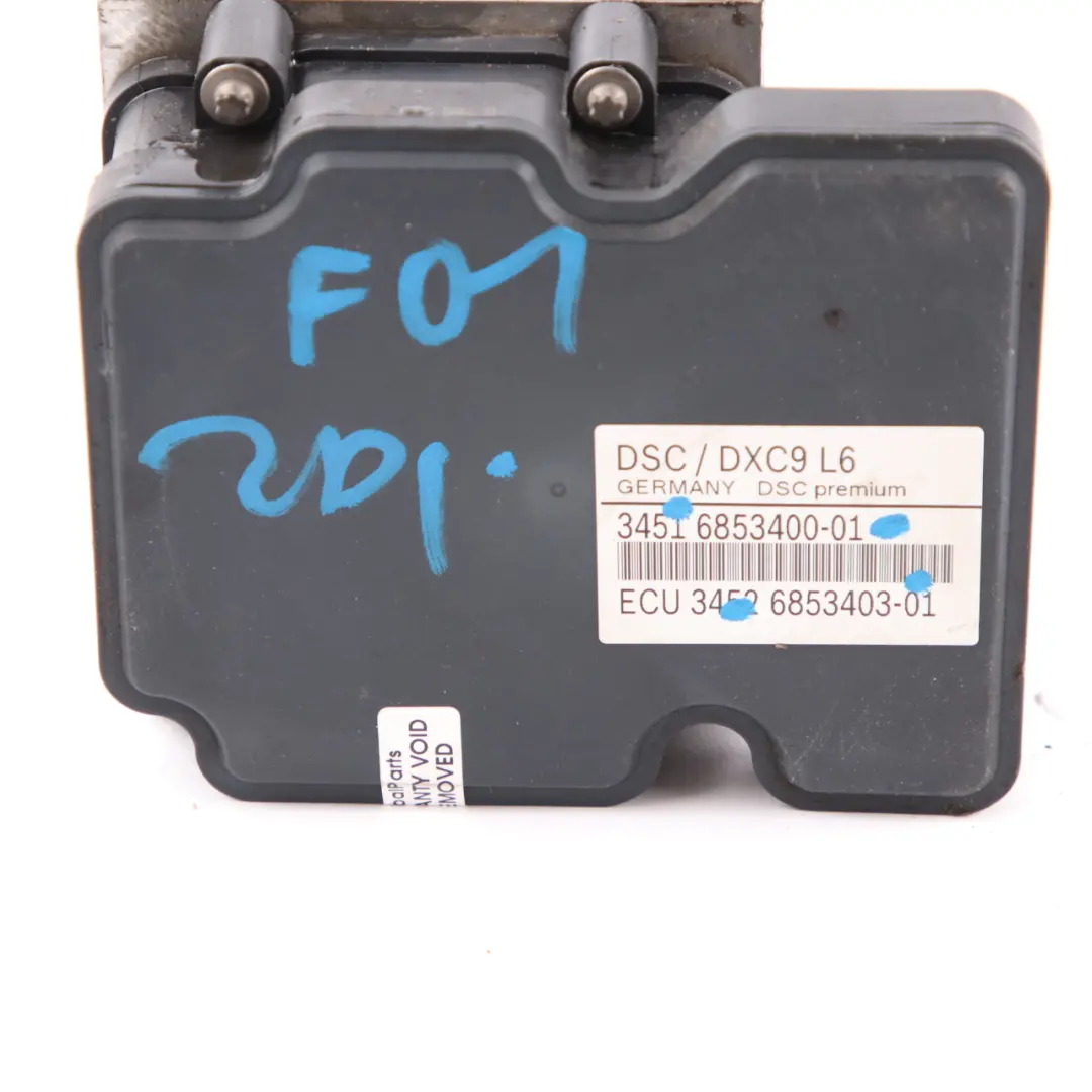 DSC ABS Bomba Freno Hidro Unidad de Control Módulo 6853403 para BMW F01 con número de pieza 6853400 BMW F01 DSC ABS Bomba Freno Hidro Unidad de Control Módulo 6853403 - SKU 6853400-1 - Número de pieza 6853400