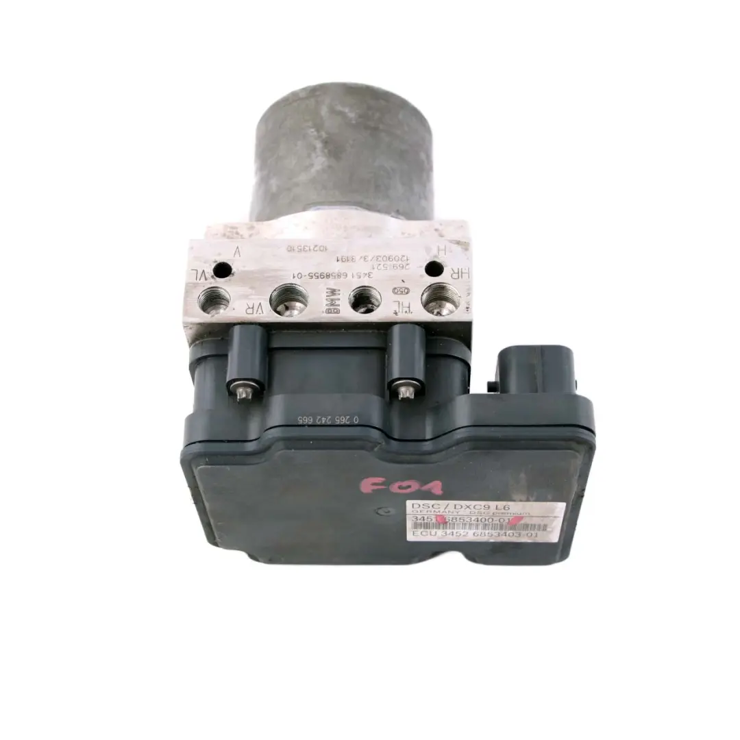 BMW F01 DSC ABS Pump Brake Hydro Control Unit Module 6858955 - SKU 6853400 - Part number 6853400 