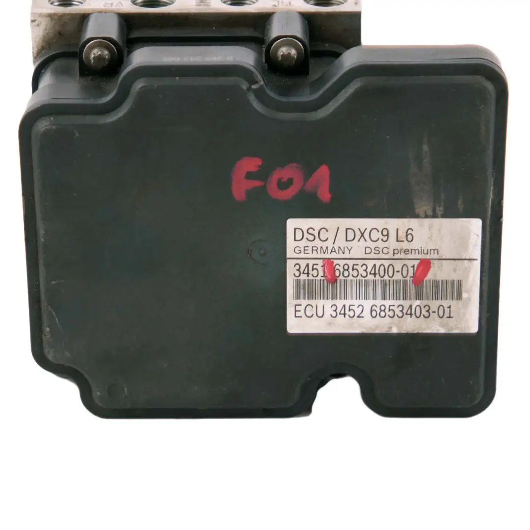 DSC ABS Pump Brake Hydro Control Unit Module 6858955 to BMW F01 with Part number 6853400 BMW F01 DSC ABS Pump Brake Hydro Control Unit Module 6858955 - SKU 6853400 - Part number 6853400