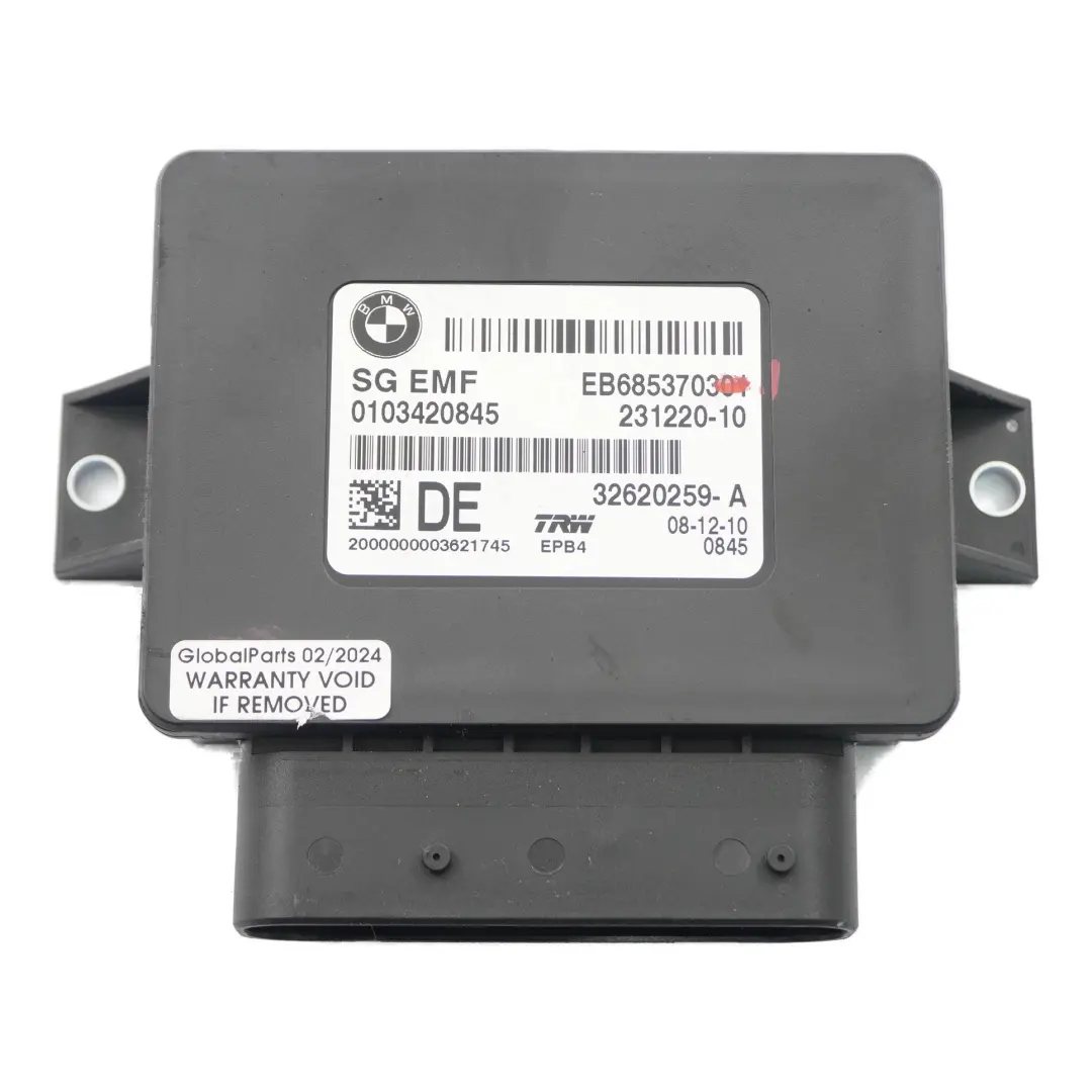 Steuergerät Modul Parken Handbremse EMF für BMW F10 F11 mit Teilenummer 6853703 BMW F10 F11 Steuergerät Modul Parken Handbremse EMF - SKU 6853703 - Teilenummer 6853703
