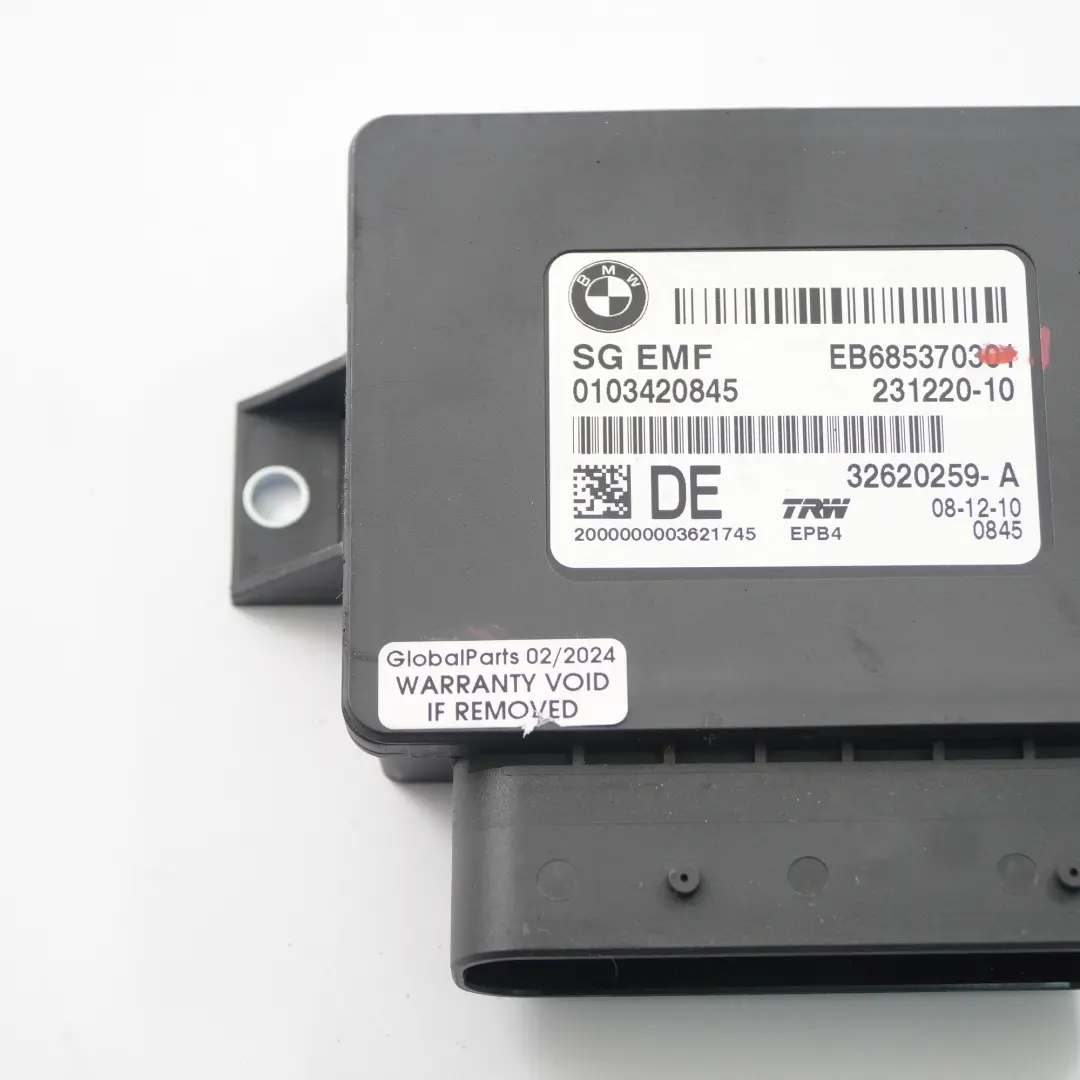Modulo unità di controllo freno a mano di parcheggio EMF per BMW F10 F11 con numero di parte 6853703 BMW F10 F11 Modulo unità di controllo freno a mano di parcheggio EMF - SKU 6853703 - Numero di parte 6853703