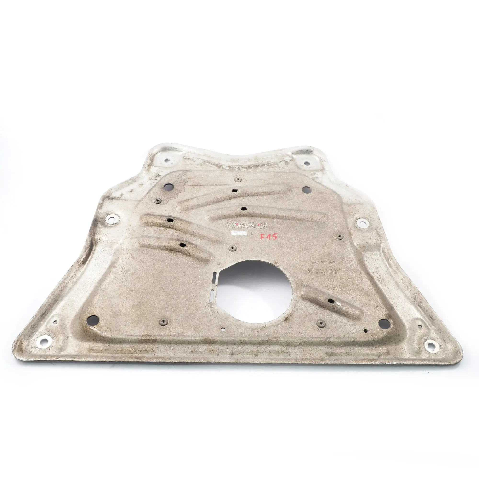BMW X5 F15 Debajo carrocería Panel refuerzo delantero Placa motor 6853814