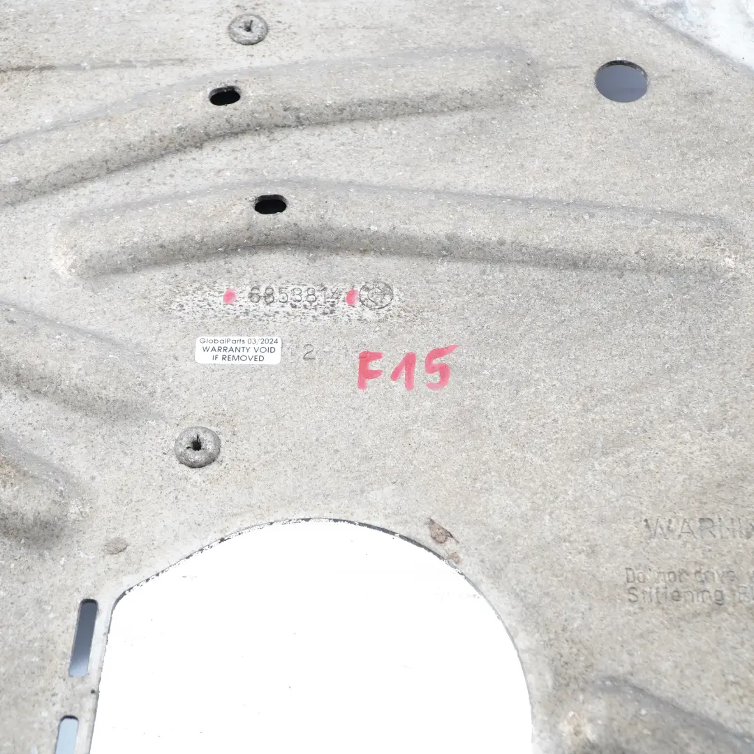 Unterboden Verkleidung Front Verstärkung Motorplatte für BMW X5 F15 mit Teilenummer 6853814 BMW X5 F15 Unterboden Verkleidung Front Verstärkung Motorplatte - SKU 6853814 - Teilenummer 6853814