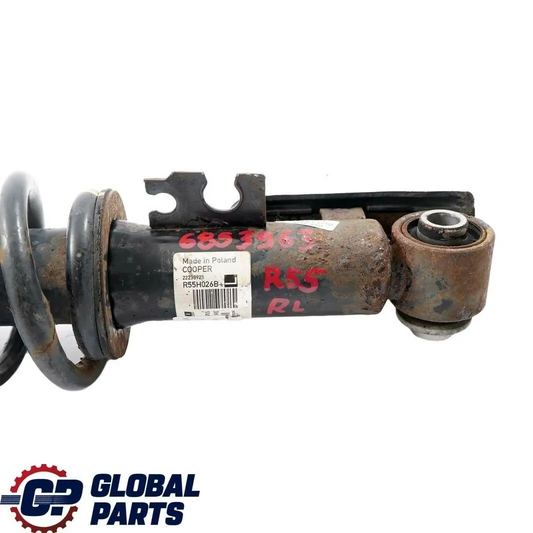 Left N/S Shock Absorber Spring Strut Suspension to BMW Mini R55 Clubman Rear with Part number 6853963 BMW Mini R55 Clubman Rear Left N/S Shock Absorber Spring Strut Suspension - SKU 6853963 - Part number 6853963
