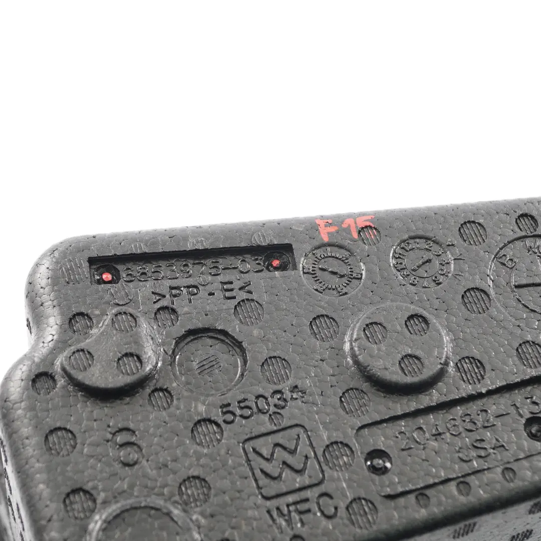 Porta attrezzi pavimento bagagliaio lato passeggero per BMW X5 F15 3.0D con numero di parte 6853975 BMW X5 F15 3.0D Porta attrezzi pavimento bagagliaio lato passeggero - SKU 6853975 - Numero di parte 6853975