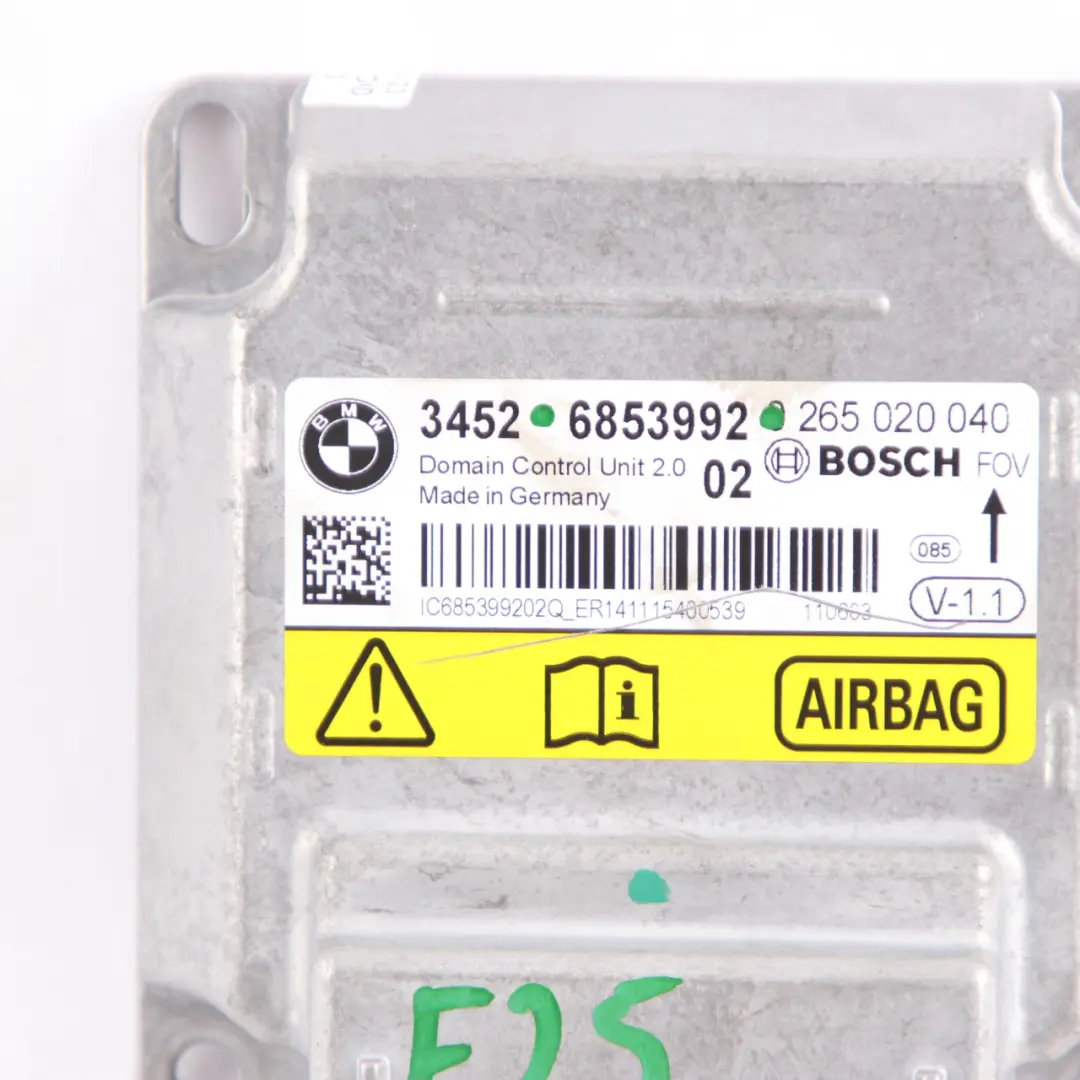 Unidad De Control ICM Módulo De Aire SRS Módulo De Aire ECU para BMW X3 F25 con número de pieza 6853992 BMW X3 F25 Unidad De Control ICM Módulo De Aire SRS Módulo De Aire ECU - SKU 6853992 - Número de pieza 6853992