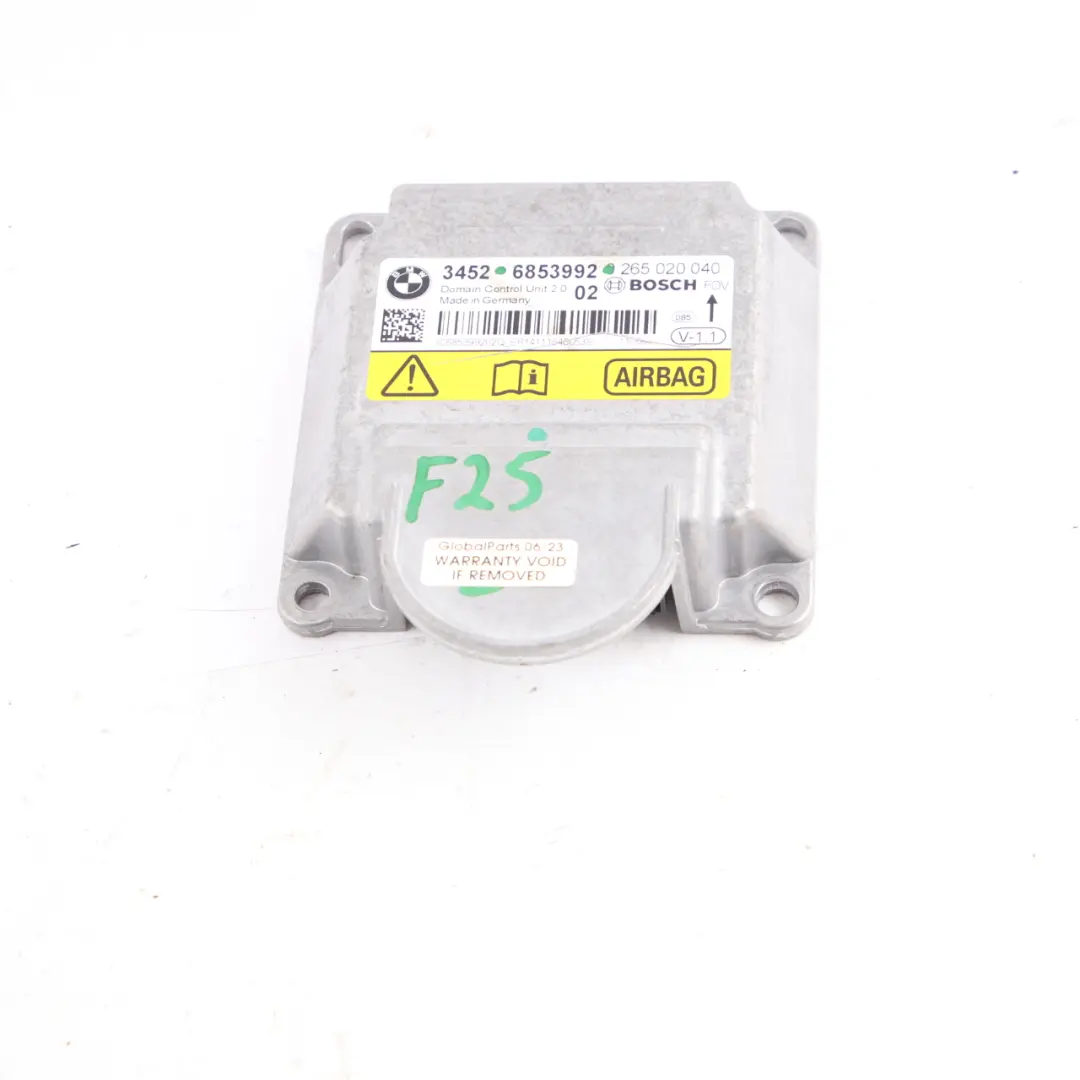 BMW X3 F25 ICM Unità Di Controllo Modulo Aria SRS Modulo Aria ECU - SKU 6853992 - Numero di parte 6853992