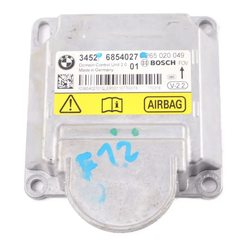 ICM Module BMW F12 Safety Module Airbag Sensor Control Unit to with Part number 6854027 ICM Module BMW F12 Safety Module Airbag Sensor Control Unit - SKU 6854027 - Part number 6854027