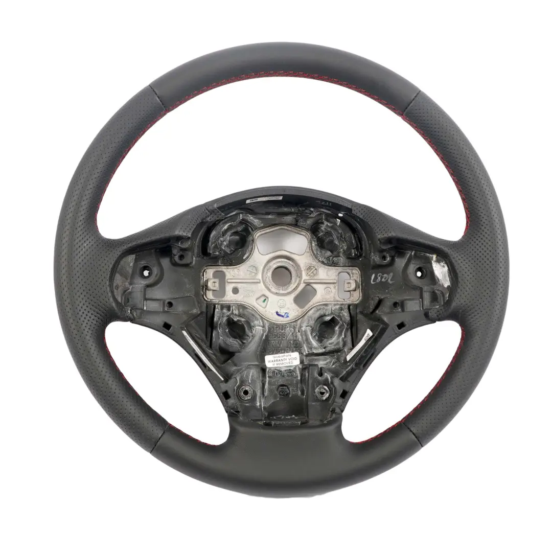 BMW F20 F21 F22 F30 F31 NEU Schwarz Leder wie M-Sport Lenkrad Rot Farben Fäden - SKU 6854753-4 - Teilenummer 6854753