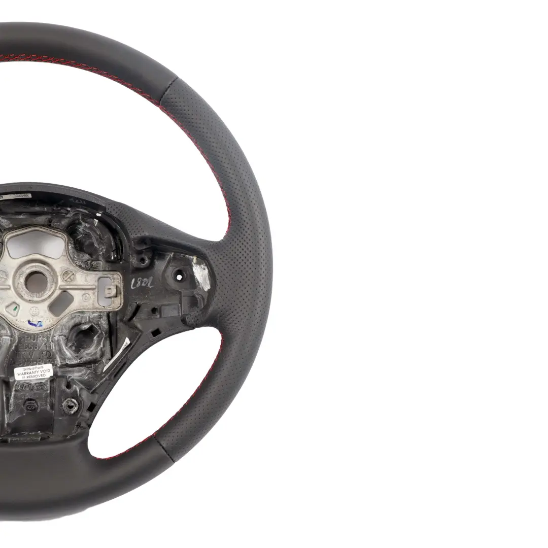 BMW F20 F21 F22 F30 F31 NEU Schwarz Leder wie M-Sport Lenkrad Rot Farben Fäden - SKU 6854753-4 - Teilenummer 6854753