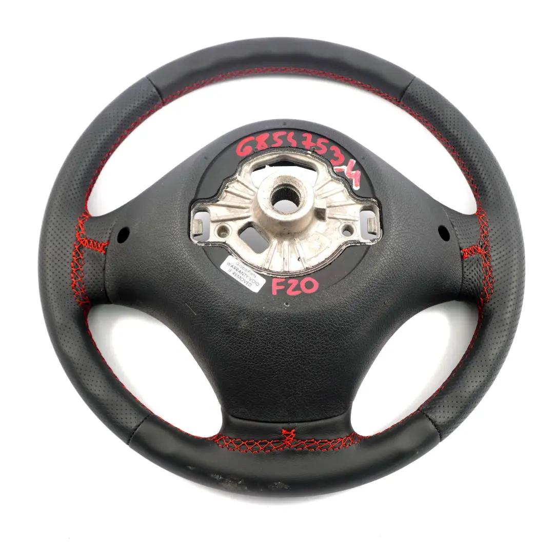 BMW F20 F21 F22 F30 F31 NEU Schwarz Leder wie M-Sport Lenkrad Rot Farben Fäden - SKU 6854753-4 - Teilenummer 6854753