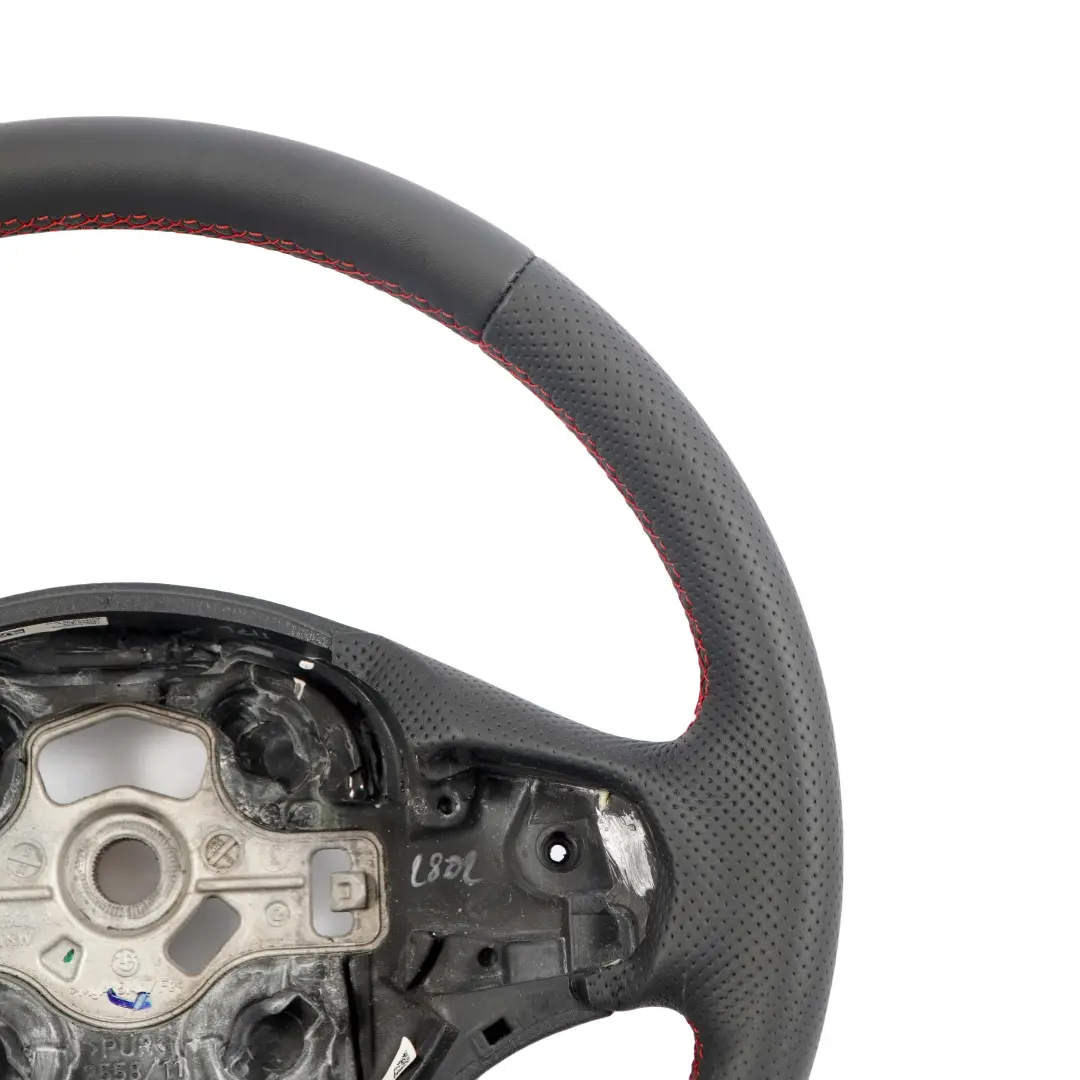 BMW F20 F21 F22 F30 F31 Volant avec NEUF Noir Cuir, M-Sport stylise bande rouge - SKU 6854753-4 - Numéro de pièce 6854753