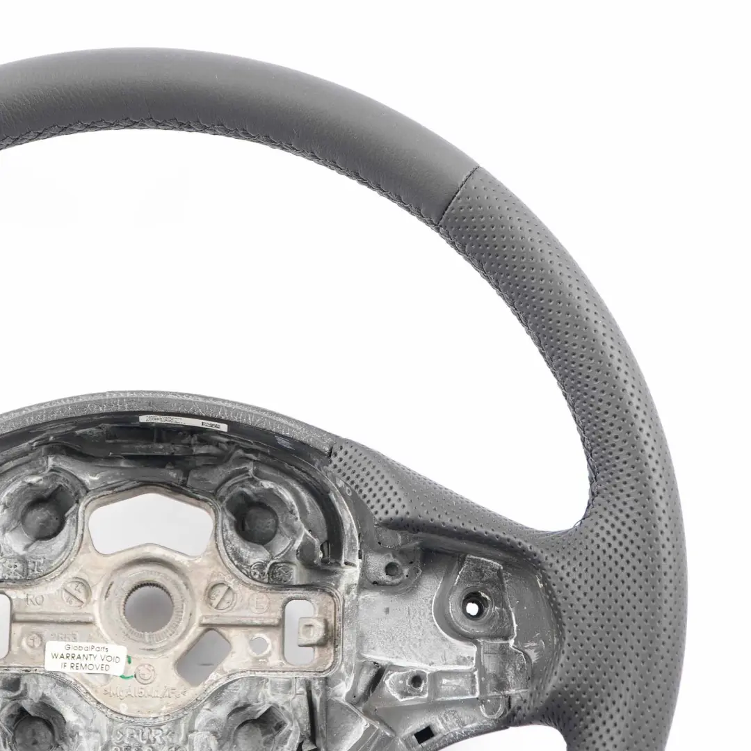 Leather Steering Wheel with Black Threads BMW F20 F21 F22 F30 F31 F34 NEW Black - SKU 6854753-5 - Part number 6854753