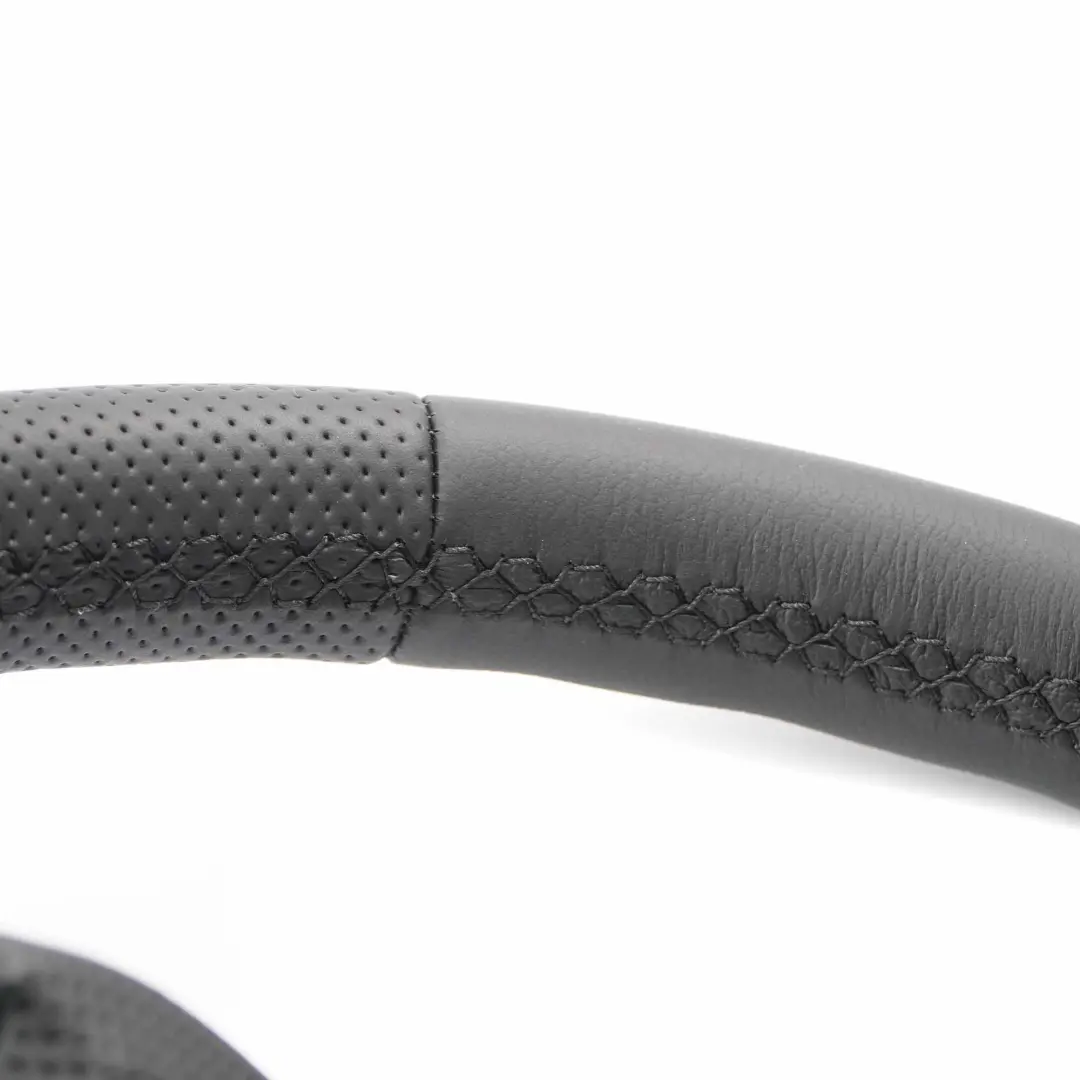 Leather Steering Wheel with Black Threads to BMW F20 F21 F22 F30 F31 F34 NEW Black with Part number 6854753 BMW F20 F21 F22 F30 F31 F34 NEW Black Leather Steering Wheel with Black Threads - SKU 6854753-5 - Part number 6854753