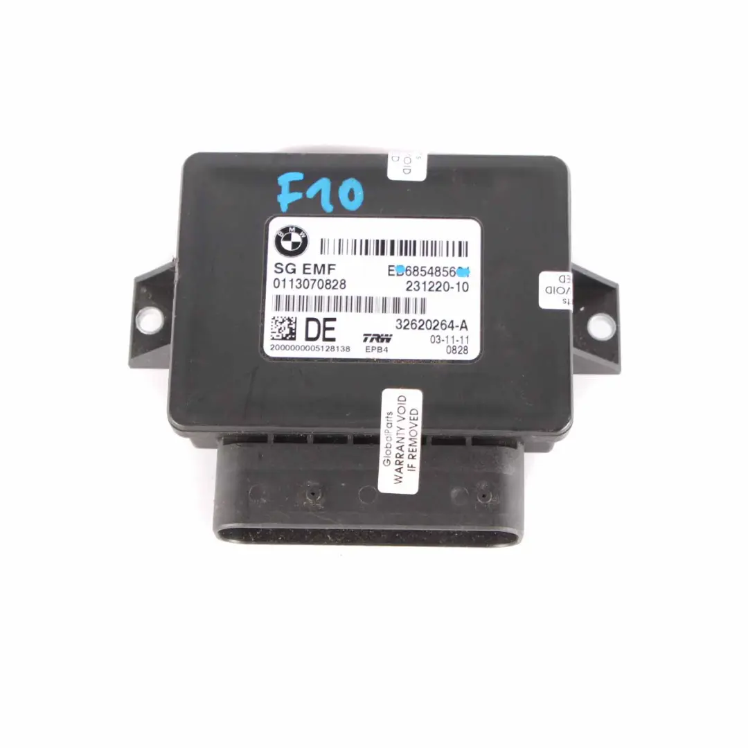 Modulo EMF Unità freno stazionamento Controllo elettrico per BMW F10 F11 F12 con numero di parte 6854856 BMW F10 F11 F12 Modulo EMF Unità freno stazionamento Controllo elettrico - SKU 6854856 - Numero di parte 6854856