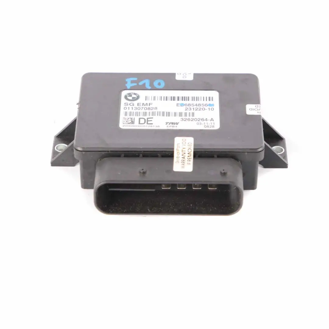 Modulo EMF Unità freno stazionamento Controllo elettrico per BMW F10 F11 F12 con numero di parte 6854856 BMW F10 F11 F12 Modulo EMF Unità freno stazionamento Controllo elettrico - SKU 6854856 - Numero di parte 6854856